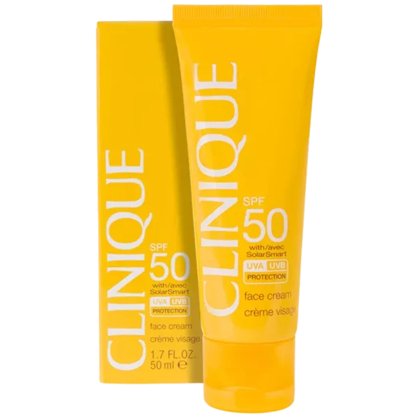 خرید ضد آفتاب بی رنگ کلینیک 30 میل با Clinique Face cream SPF50 - آرایشی و بهداشتی درتا بیوتی