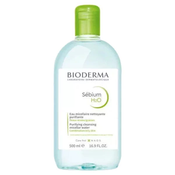 خرید و قیمت میسلار واتر سبیوم بایودرما پوست چرب و مختلط 500 میل مدل Bioderma Sebium H2o Micellar - لوازم آرایشی و بهداشتی درتا بیوتی