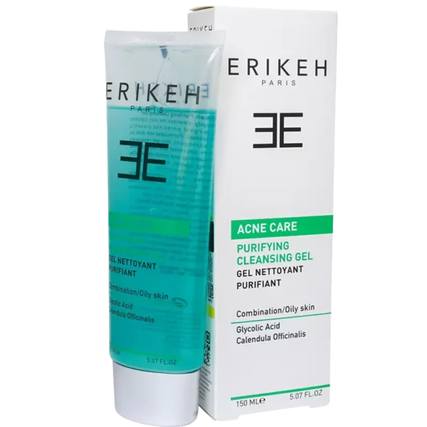 خرید و قیمت ژل شستشو ضد آکنه و ضد جوش صورت اریکه 150 میل Erikeh Acne Care Purifying Cleansing Gel - لوازم آرایشی و بهداشتی درتا بیوتی