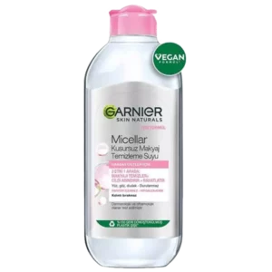 میسلار واتر 3 در 1 درب صورتی گارنیر (گارنیه) 400 میل مدل Garnier Skin Active Micellar Cleansing Water - لوازم آرایشی وبهداشتی درتا بیوتی