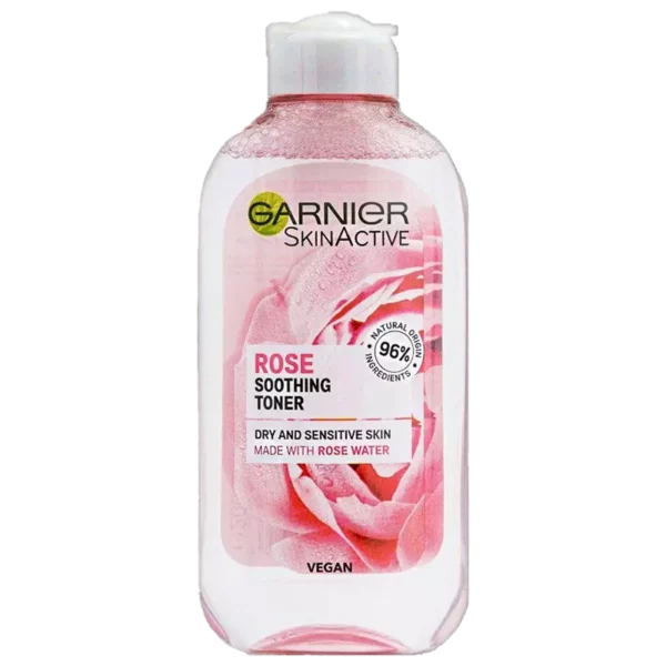 تونر گل رز گارنیر (گارنیه) 200 میل مدل Garnier Rose Soothing Toner - لوازم آرایشی و بهداشتی درتا بوتی