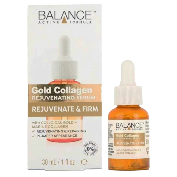 خرید اینترنتی و آنلاین سرم صورت گلد(طلا) کلاژن بالانس 30 میل Balance Gold Collagen Rejuvenating Serum - لوازم آرایشی و بهداشتی درتا بیوتی