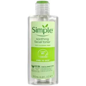 خرید اینترنتی (آنلاین) تونر پوست صورت سیمپل 200 میل مدل Simple Soothing Facial Toner Kind To Skin با بهترین قیمت فروش - درتا بیوتی