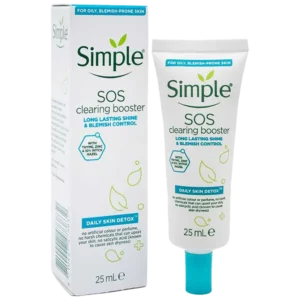 خرید اینترنتی (آنلاین) ژل ضد جوش فوری و کنترل کننده چربی سیمپل 25 میل مدل Simple Sos Long Lasting Shine & Blemish Control با بهترین قیمت فروش - درتا بیوتی