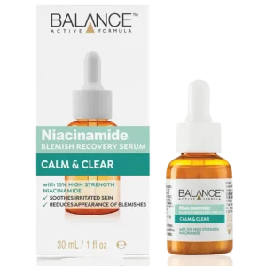 خرید آنلاین و اینترنتی سرم صورت نیاسینامید (ویتامین B3) ضد جوش و لک بالانس 30 میل Balance Niacinamde Blemish Recovery Serum - لوازم آرایشی و بهداشتی درتا بیوتی