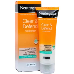 کرم مرطوب کننده ضد جوش نوتروژینا 50 میل Neutrogena Clear & Defend Moisturiser - لوازم آرایشی و بهداشتی درتا بیوتی