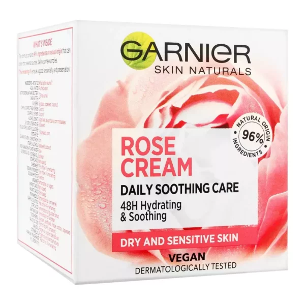 قیمت کرم آبرسان روزانه گارنیر با عصاره گل رز مدل Rose Cream