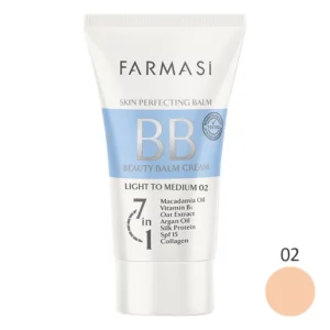 ب ب کرم فارماسی شماره Farmasi BB Cream 02 Light To Medium - درتا بیوتی