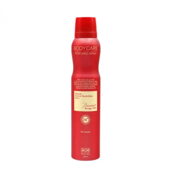 اسپری بدن زنانه Body Care مدل Baccarat Rouge 540