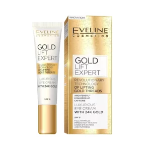 کرم لیفتینگ دور چشم طلای اولاین Eveline Gold Lift Expert حجم 15 میلی لیتر